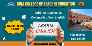 Add- On Course in Communicative English from 17/11/25 to 19/11/25