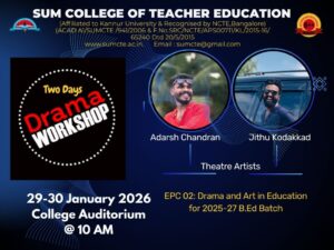 Drama In Education Camp 29/01/2026 to 30/01/2026